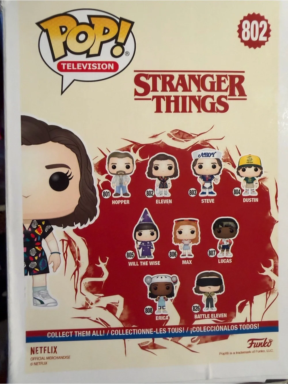 Stranger Things NWT Black Cream & Orange Backpack with Eleven Pop Television